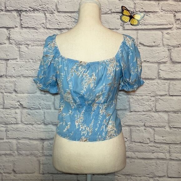 NASTY Gal Floral Crop Top Size 2 - Picture 6 of 13